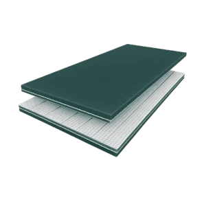 banda transportadora PVC 2 telas color verde petróleo Cintatec